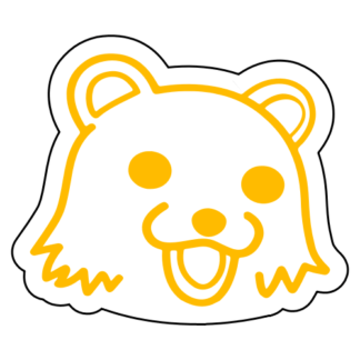 Pedo Bear Sticker (Yellow)
